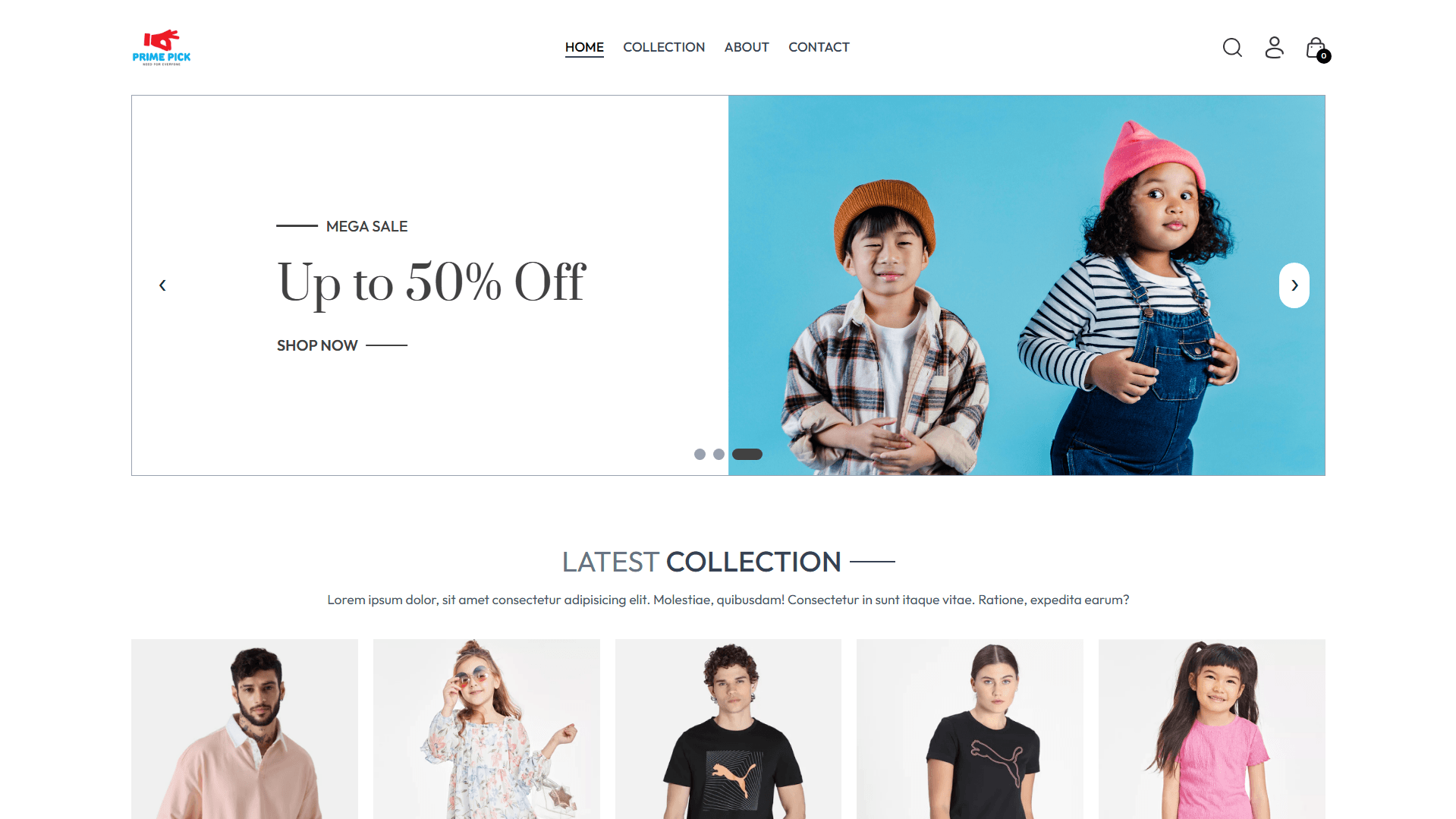 PrimePick – E-Commerce Web Application
